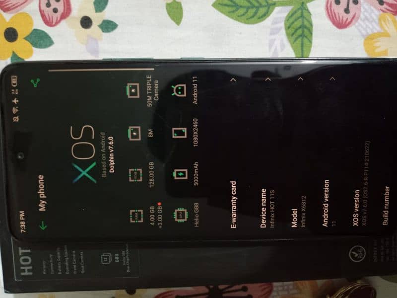 Infinix Hot 11s free fire edition with box 0