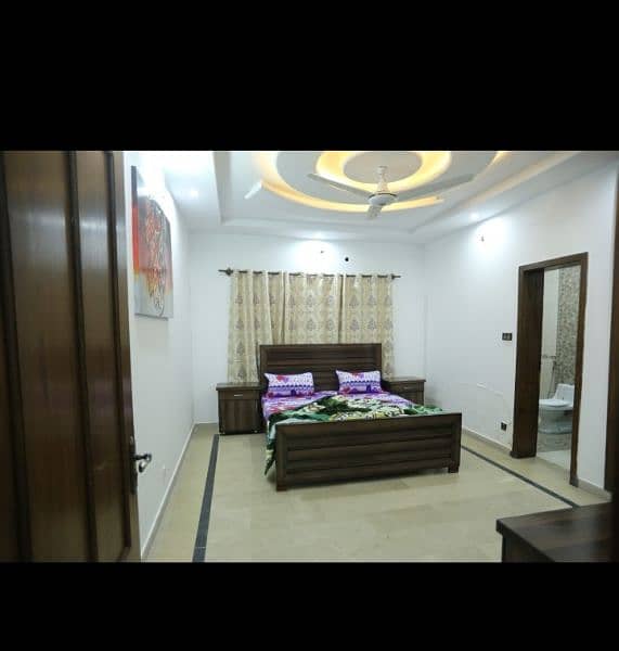 fully furnished upper portion for rent in bahria Town rawalpindi 15