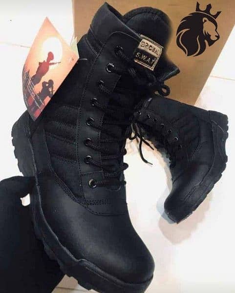 Men's Long Army Boots 1