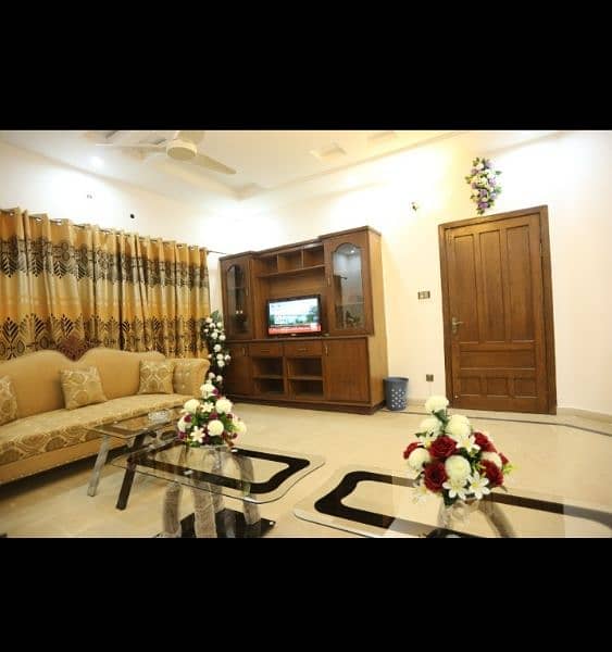 fully furnished ground portion for rent in bahria Town rawalpindi 10