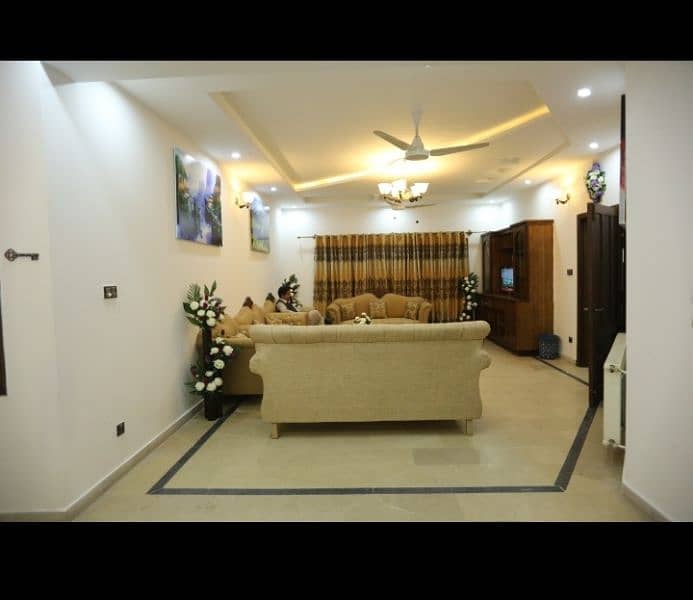 fully furnished ground portion for rent in bahria Town rawalpindi 15