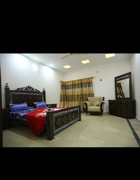 fully furnished ground portion for rent in bahria Town rawalpindi 19