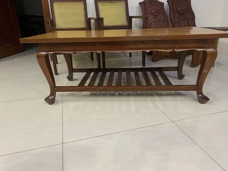Wooden Chairs and Centre Table for Sale 2