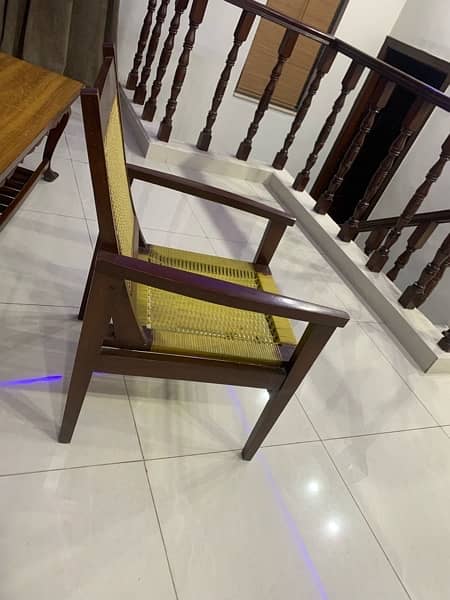 Wooden Chairs and Centre Table for Sale 4