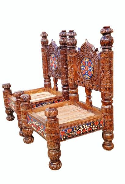 wooden/chairs/swati chairs/hande carving . . 1