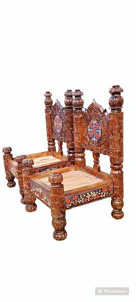 wooden/chairs/swati chairs/hande carving . . 3