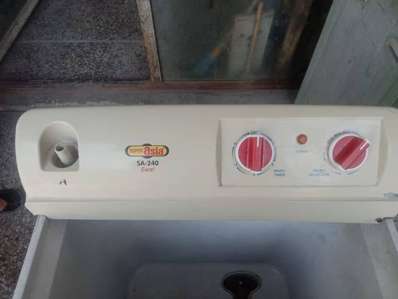 Super Asia washing machine looking good New moter moter coper 4