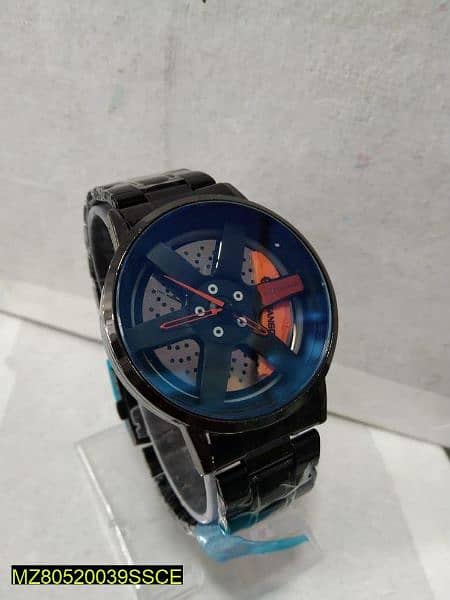 steel car tyre watch for boys and mens 2