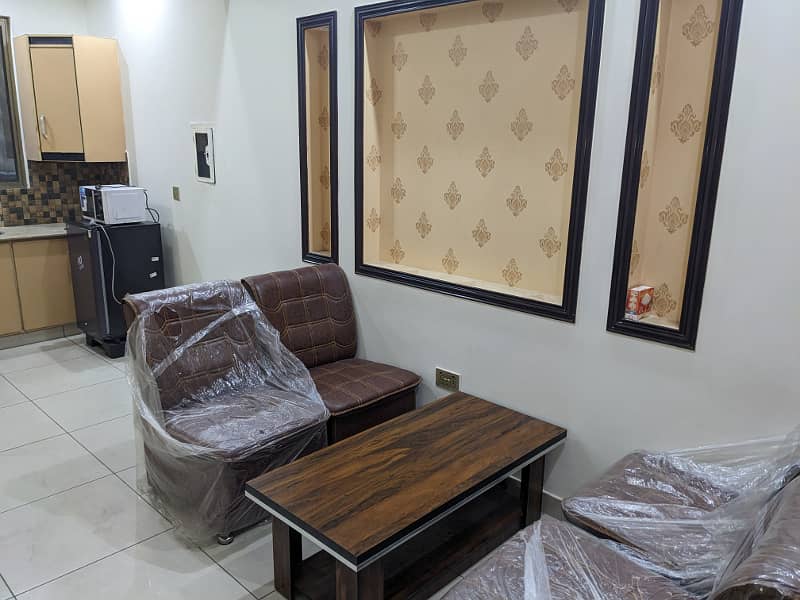Single bed furnished flat available for rent Citi Housing Gujranwala 2