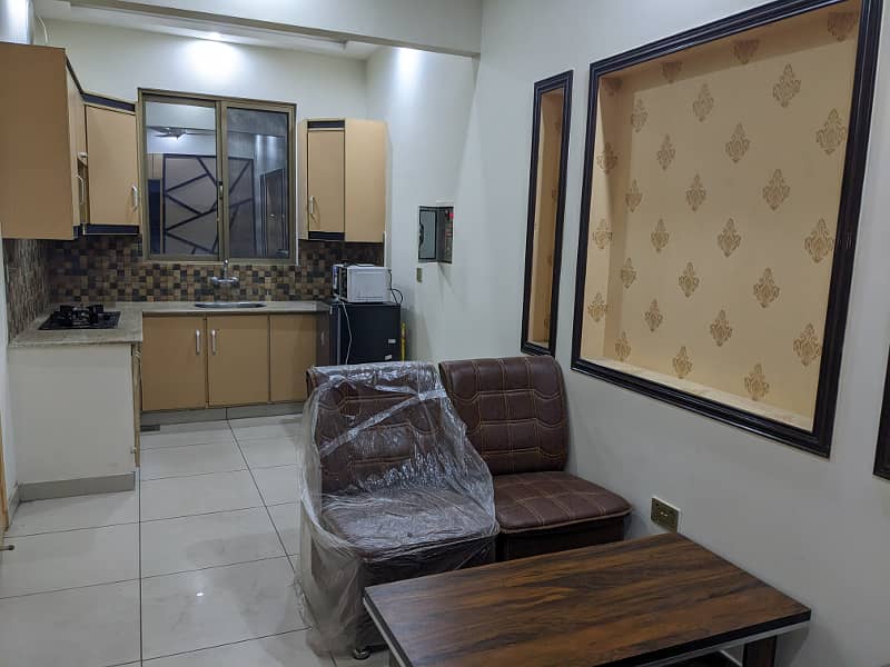 Single bed furnished flat available for rent Citi Housing Gujranwala 3