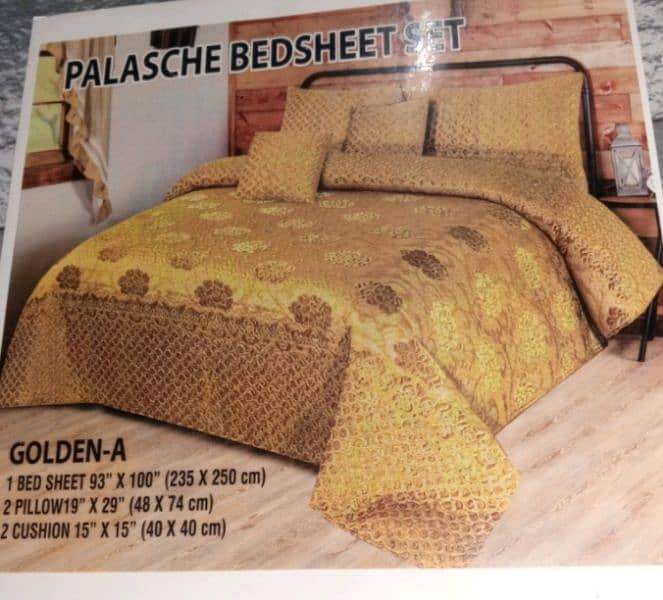 Luxury Bed sheets Amboss Blue, Chocolate ,  Grey , Golden , yellow 3