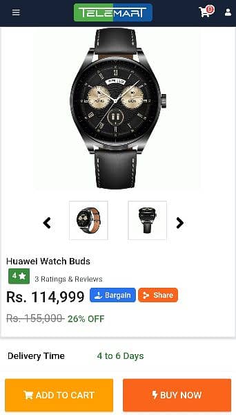 Huawei watch buds 2in1 smartwatch 8