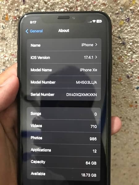 apple iPhone XR black color 64 gb 87 battery with 2 months sim time jv 8