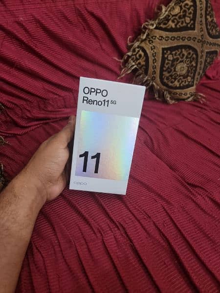 oppp reno 11 box pack box open nai hua grey clour 0