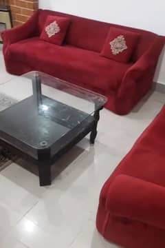 7 seater sofa set with 2 center table