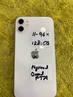 11 128 gb physical dual pta aproved 96 orignal betry Helth