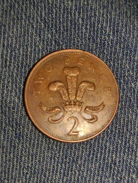 two pence coin 1997 1