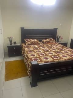 King Size Bed Set With Side Tables,Dressing and Wardrobes
