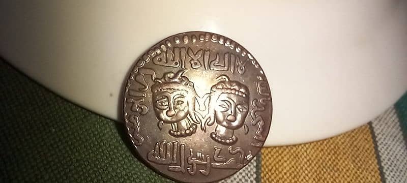 OLD ISLAMIC DYNASTY PRE HIJRI HISTORIC KALMA MOHAR COIN RARE OLD COIN, 1