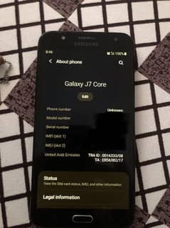Samsung J7 Core Non PTA 0
