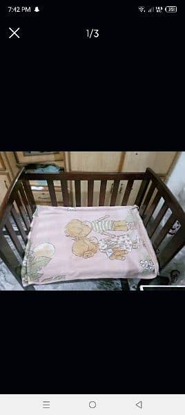 baby cot with brand new mattress 1