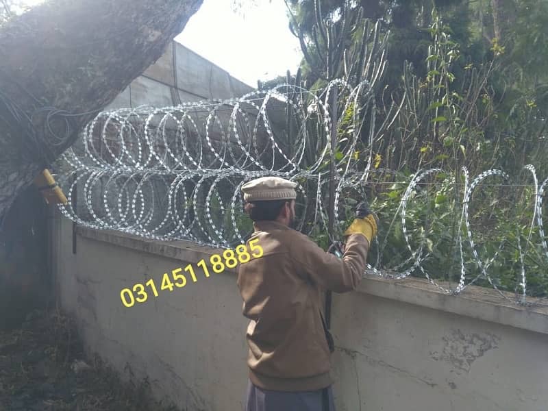 Home Security Concertina Barbed wire Chainlink fence Razor Wire 9