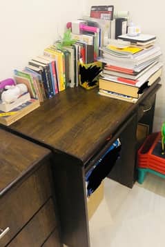 study desk with drawer set