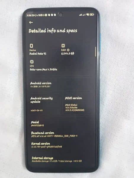 Redmi note 9s 6/128GB with Box PTA Approved 10/10 Condition 3