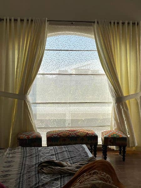 Spacial curtains with net rolling blinds 2