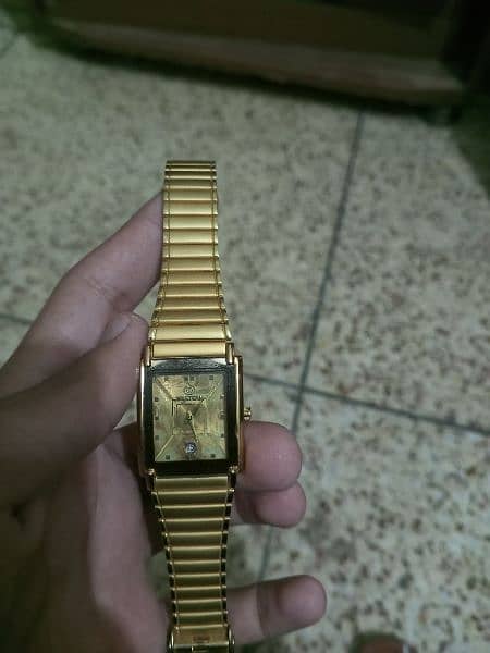 Western 23 k gold plated watch. 1