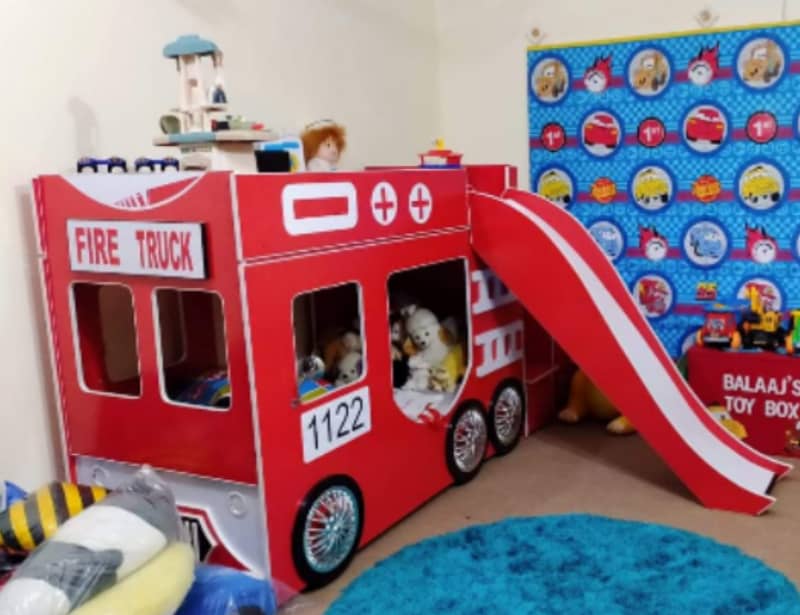 Fire Truck Customized Bunk Bed 0