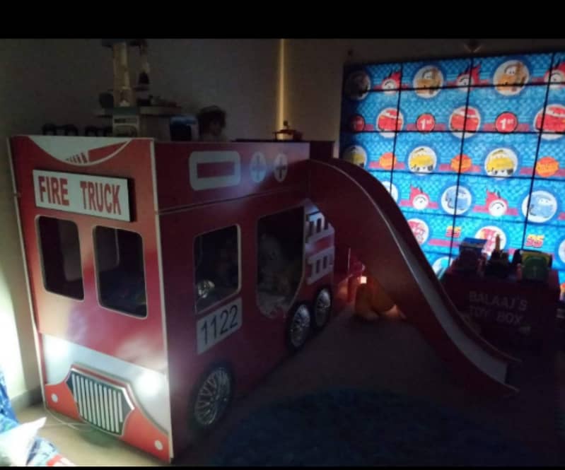 Fire Truck Customized Bunk Bed 1