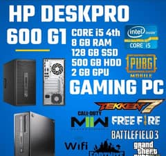 Hp prodesk 600 G1 Gaming pc ,i5 4th generation, 2 gb gpu 0
