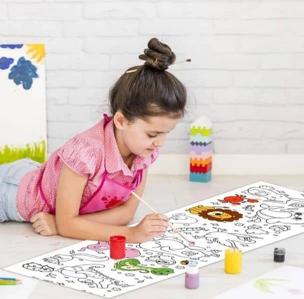 Children's Drawing Roll, Coloring Paper Roll for Kids, 7