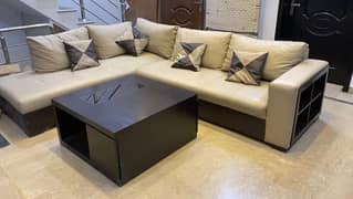 sofa with table n room chairs