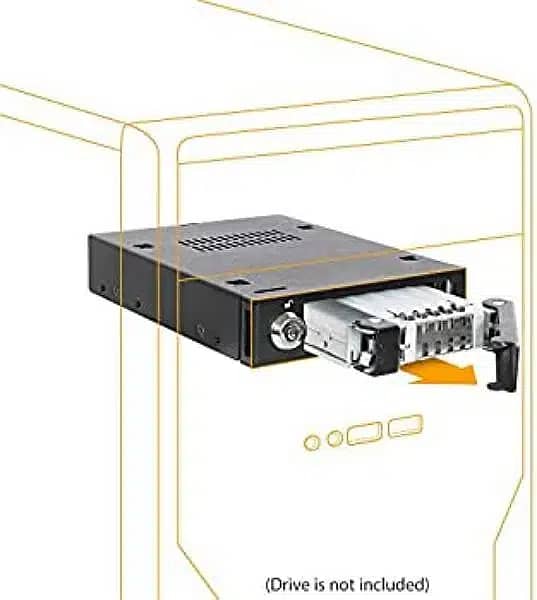 ICY Dock Rugged Metal SAS/SATA 2.5" HDD & SSD External 3.5 Drive Bay 4