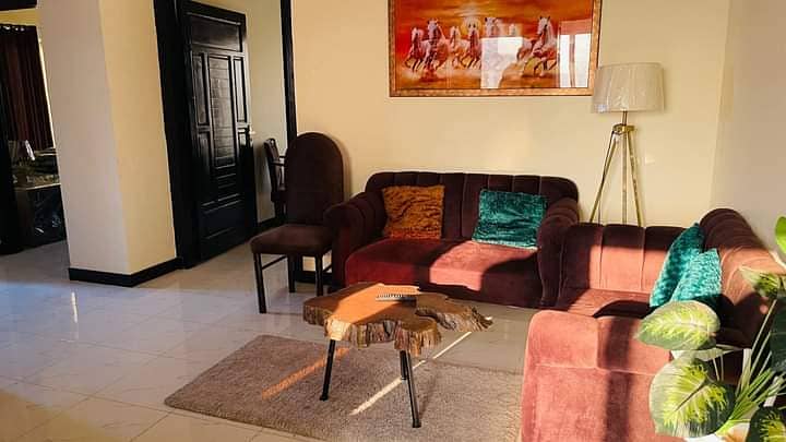 Daily basis Two bed furnished flat for rent in F15 Islamabad 6
