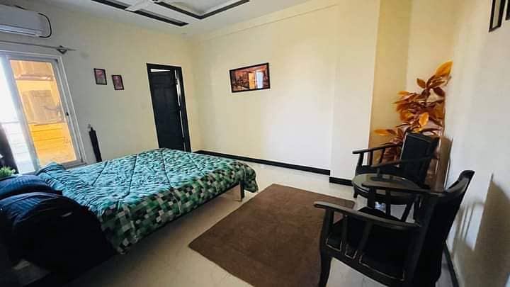 Daily basis Two bed furnished flat for rent in F15 Islamabad 12