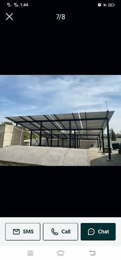 Elevated Solar Structure customized Guarder Work 12 rup watt