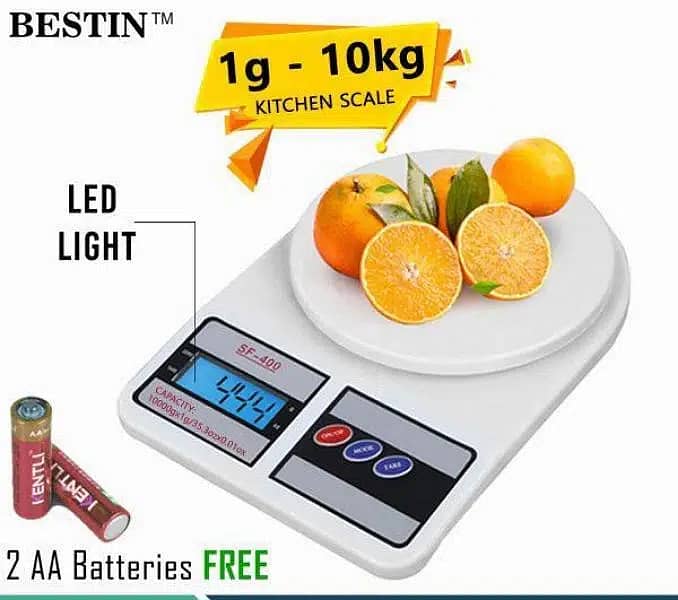 Digital Smart Kitchen Scale TS200 - LCD Display Best (1 gram to 5 kg) 1