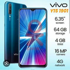 Vivo v15-1901 4/64 in 10/10 conditions with original box and charger