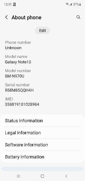 Samsung note 10 non pta 8 256 single sim back change Hai 2
