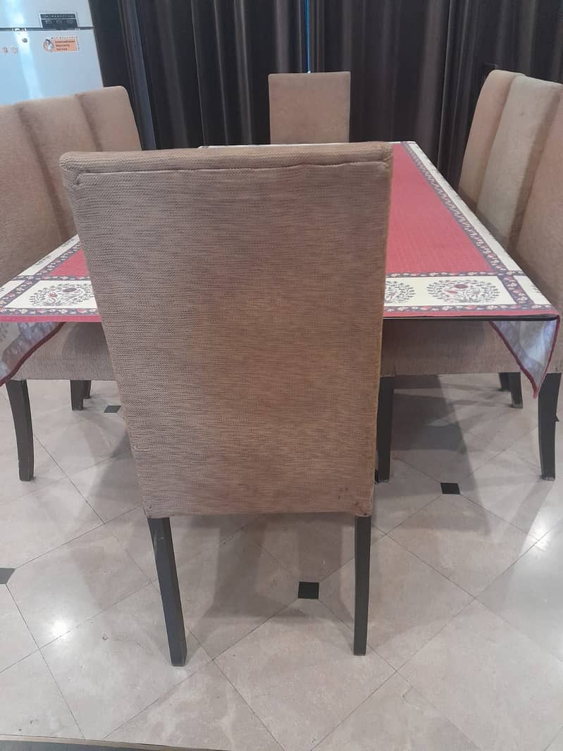8 Seater Glass Top Dining Table 3
