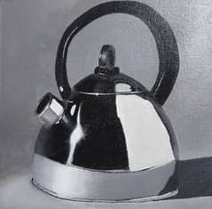 Acrylics on Canvas - Monochromatic Kettle Painting