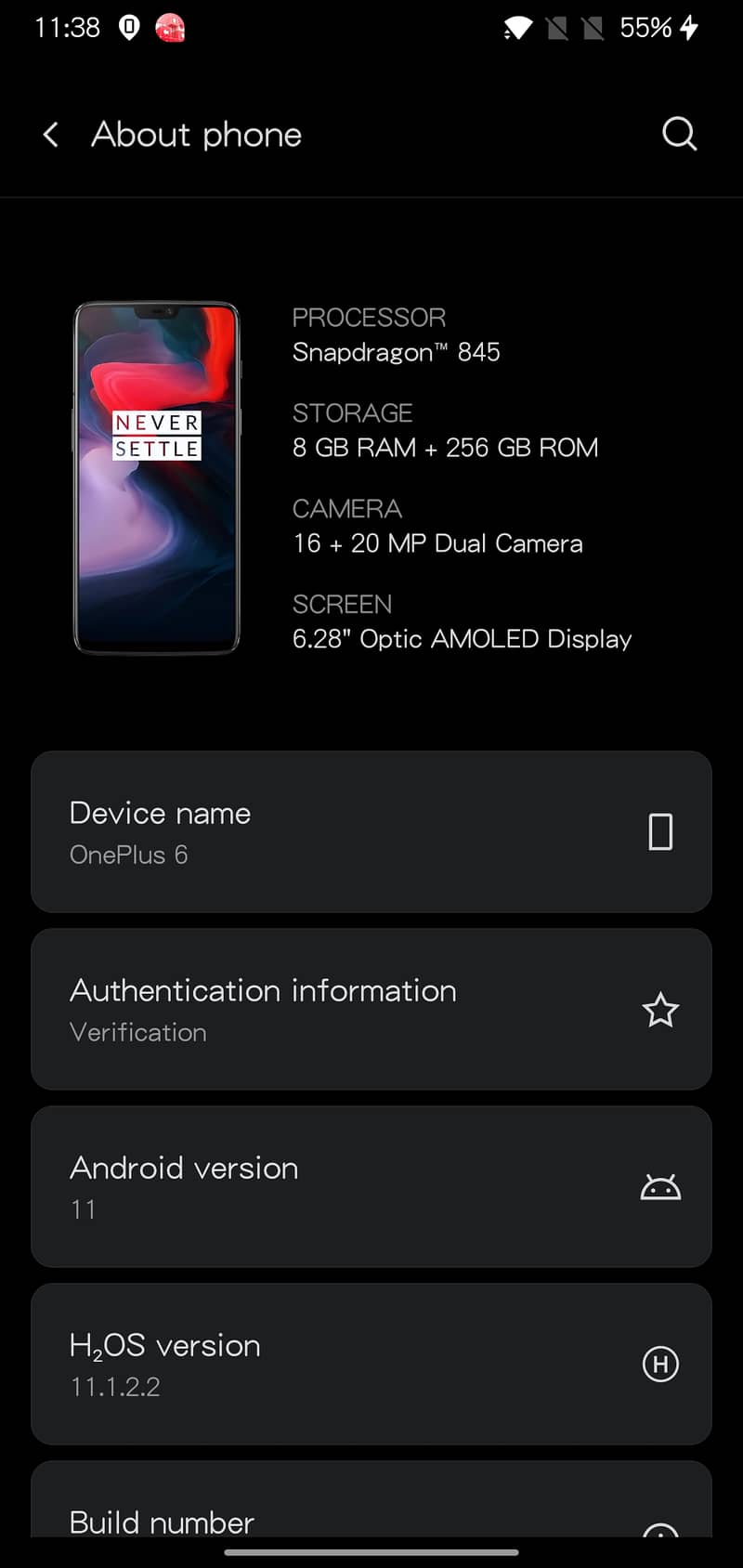 onePlus 6.8/256  Dua sim lifetime Approved 5