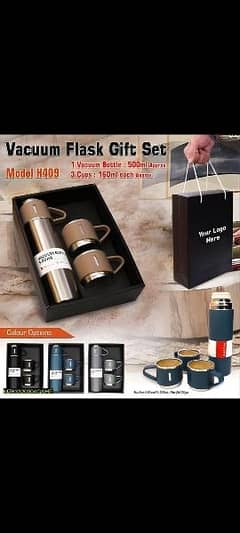 Flask Water Bottle With Cups