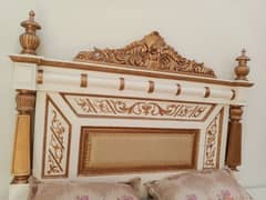 pure wooden chinyoti bed