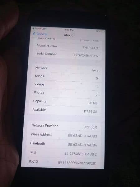 iphone 7plus pta approved 128 gb 1