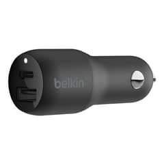 Belkin 30W USB-C PD + USB-A Car Charger