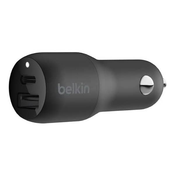 Belkin 30W USB-C PD + USB-A Car Charger 1